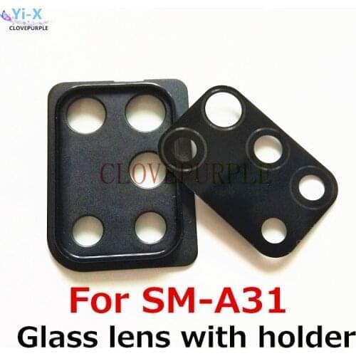 Rear Back Camera Glass Lens with Frame Holder for Samsung Galaxy A31 A51 A71 Replacement Parts