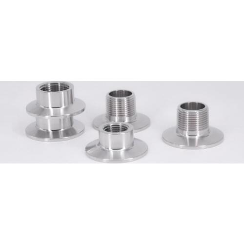 1/4" 3/8" 1/2" 3/4" 1" NPT Male Female 0.5" 1.5" 2" Tri Clamp Sanitary Fitting Connector SUS304 Stainless Steel Homebrew