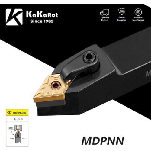 KaKarot External Turning Tool MDPNN2525M11 MDPNN2020K11 MDPNN1616H11 Carbide Inserts DNMG MDPNN Lathe Tool Cutting Tools 1 Set