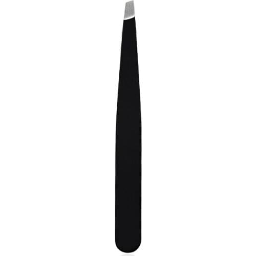 Stainless Steel Eyebrow Clip Oblique Flat Mouth Pointed Eyebrow Trimming Tweezers Plucking Beauty Tool Pince A Epiler