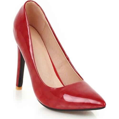 Sexy stilettos 19 years of age season new ultra high womens shoes with pointed mouth size 43 yards 32 - shallow single shoes