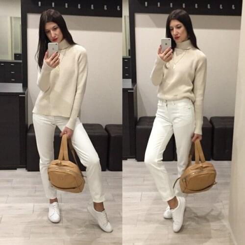 Alice & Elmer Lady Sweater O-Neck 5 colour female women sweaters and pullovers fashion 2019 winter
