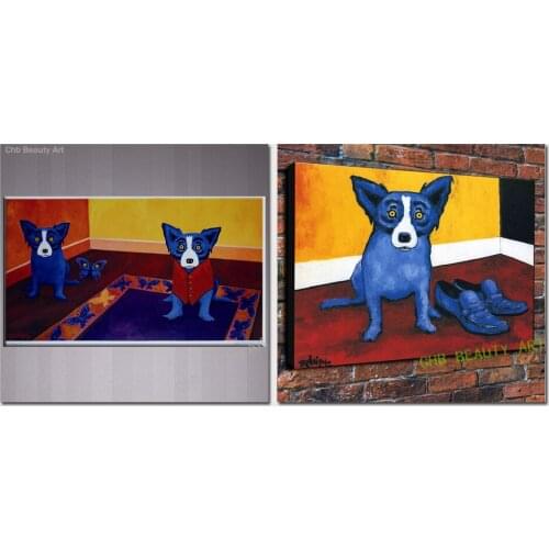 Animal Color Dog HD Canvas Print Painting Artwork Modern Home Wall Decor Painting Canvas Art HD Picture on Canvas Prints #61