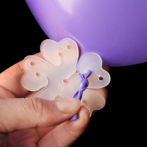 1000Pcs Balloon Stick Flower Balloon Clip Seal Plastic Balloon Chain Baloons Decoration Accessories Kids Birthday Ballon Supplie