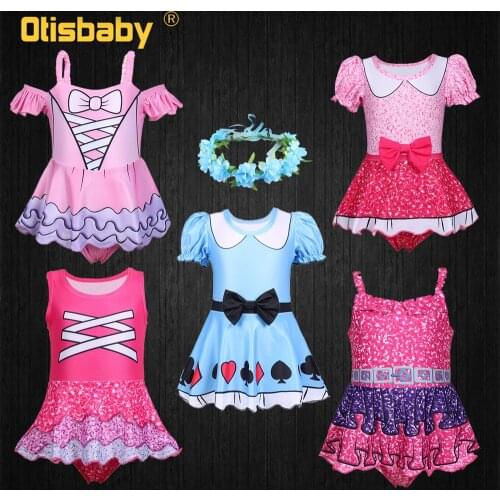 2021 Summer Child Lol Swimwear Sweet Girls Bikini Cartoon Swimsuit One-pieces Baby Toddler Cute Lol Beach Dress Sports Beachwear