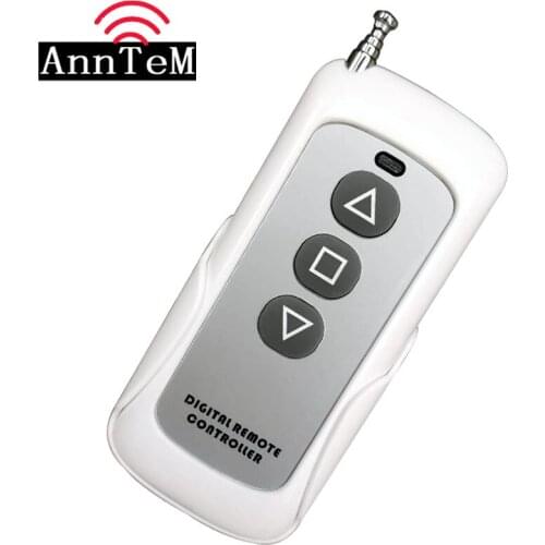 ANNTEM 433MHz 3 buttons Remote Control light switch Learning Code(EV1527) Transmitter Wireless Key Fob for Garage Door Opener H3
