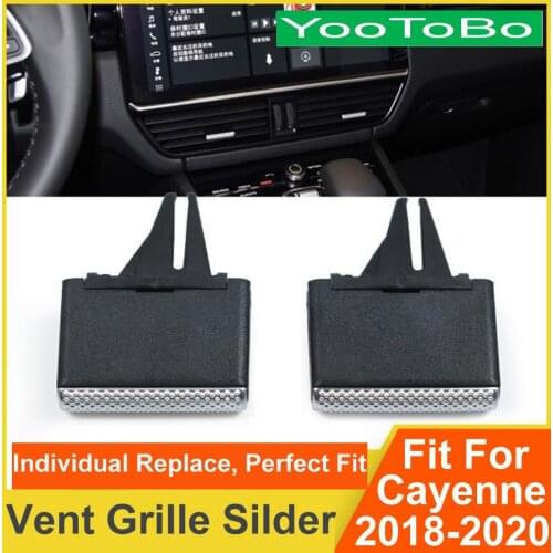 Car Front Left / Right Air Conditioning Center Rear A/C Vent Grille Silder Outlet Tab Clip Repair For Porsche Cayenne 2018-2020