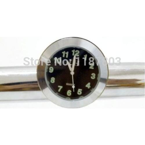 7/8"-1" Handlebar Bar Mount Clock Chrome for Harley Honda Shadow Rebel Sabre VTX VT 750 1300 1800 CBR CB CRF Suzuki C50 C90