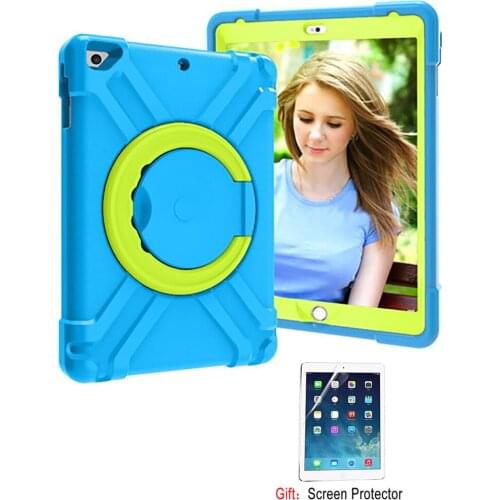 360 EVA Case For iPad Pro 11 2018 2020 Kids Case Shockproof Stand Holder iPad Air 1 2 Pro 9.7 Case for iPad 10.2''Children Cover