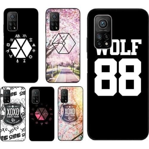 EXO KPOP Boy Band Logo Art Phone Case For Xiaomi Mi 11 Ultra 9T 10T Pro Mi Note 10 Lite POCO X3 M3 Pro F3 Back Cover