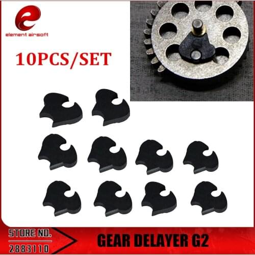 Element 10pcs/lot GEAR DELAYER G2 for Airsoft AEG Gearbox Black IN0914