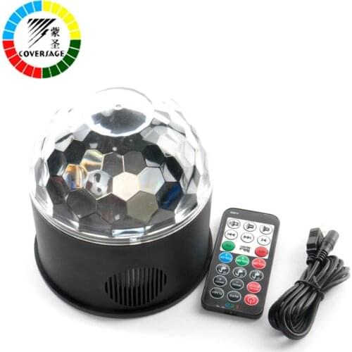 Coversage Led Disco Party Stage Light Club USB DJ Laser Bluetooth Music Speaker With Remote Controller Mini RGB Projector Lamp