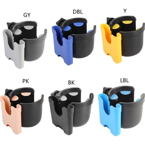 2 in 1 Baby Stroller Cup Holder + Phone Holder troller Accessories for Milk Bottles Rack Bicycle Bike Bottle Holder