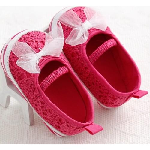 Young childrens shoes newborn baby girl swirl solid color bow princess toddler shoes