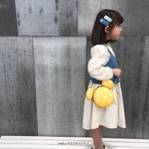 Disney cartoon woman fashion Mickey Mouse Single bag chain diagonal waist bag single shoulder all-match high-quality bag