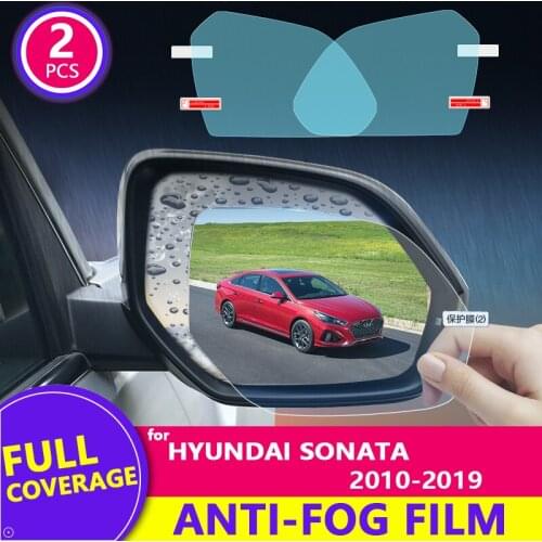 For Hyundai Sonata 2010-2019 (YF LF) Full Cover Rearview Mirror HD Film Anti-Fog Rainproof Auto Mirror Sticker Car Accessories