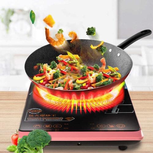 High power touch screen energy saving induction cooker household stir frying battery stove Mini hot pot induction cooke