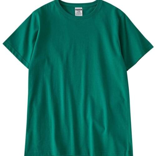 Short-sleeved t-shirt womens summer 2021 new style Korean fashion loose ladie Pure color 100% cotton top bottoming shirt