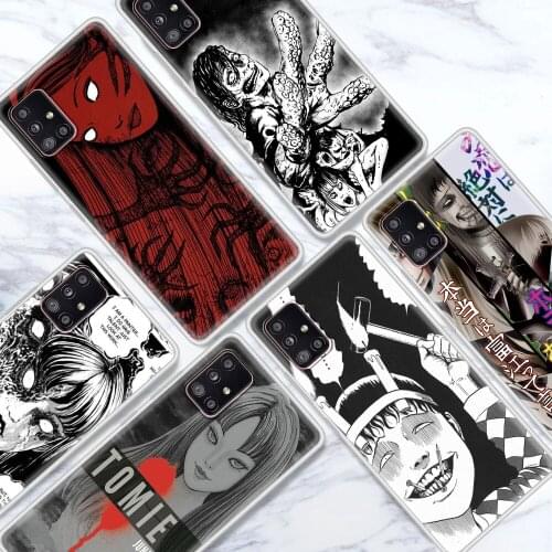 Junji Ito Collection Tees Horror Capa For Samsung Galaxy A51 A71 A21s M51 M30s A41 Tpu Phone Case A31 A91 A11 M31 A12 A02s Coque