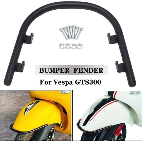 Motorcycle Bumper Front Fender Fender Black Bumper Fender U-Bar Crash Bars For Vespa GTS300 GTS 300