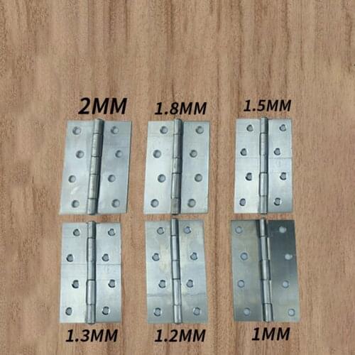 Windows Hinge Silver Folding Butt Hinges Tone Home Wooden Box Hinge Furniture For Common Door Leaf Wooden Door Indoor Hardware