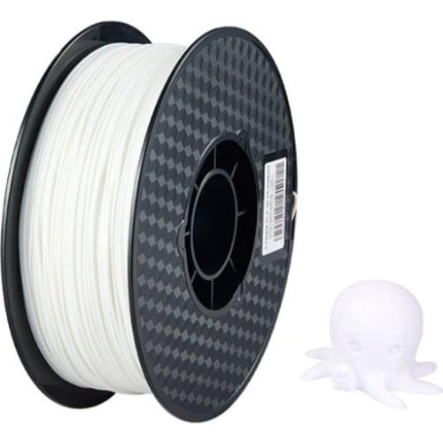 PLA 3D Printer Filament, FUSHI PLA Filament 1.75mm, Dimensional Accuracy +/- 0.02 mm, 1 kg Spool, 1.75mm, White, Pack of 1PC