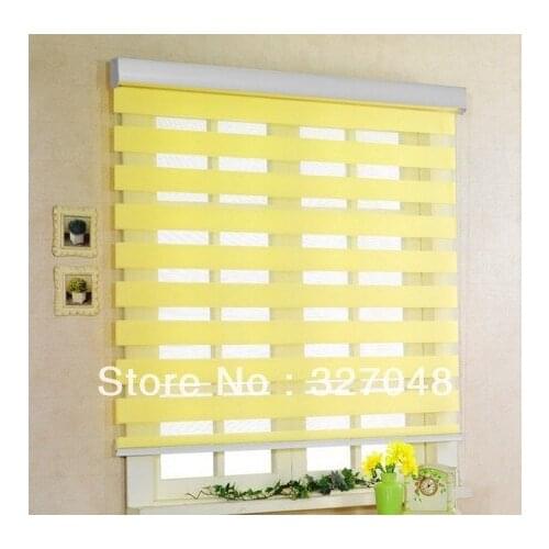 Popular zebra blinds/double-layer roller blinds/ready made curtain/curtain fabric curtain window curtain