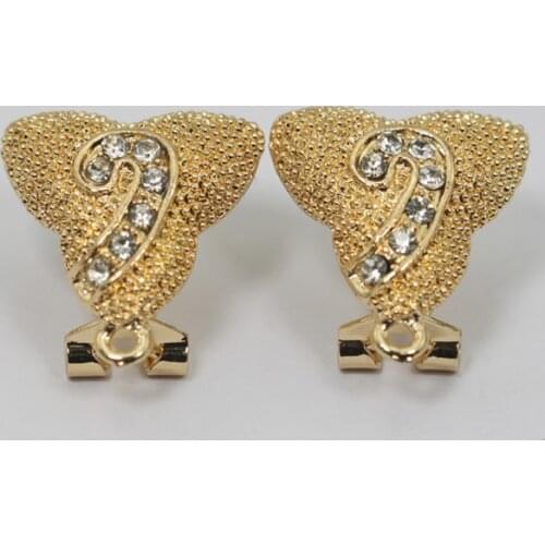 Pretty Rhinestone Fashion Earrings Base Earrings Hooks New Earrings Top Earring Findings for DIY Jewelry 19 Styles ET005