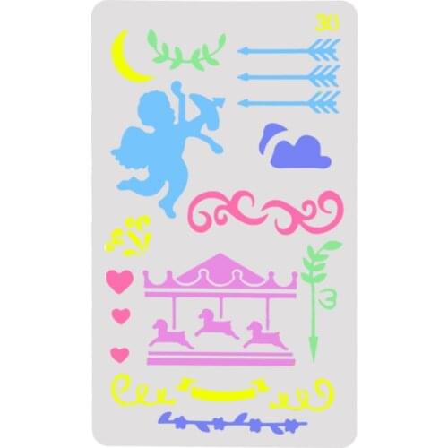 Angel Layering Stencils for Diy scrapbook/photo album Decorative Embossing coloring,painting stencil,home decor