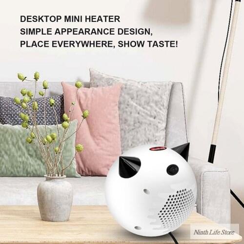 450w Cartoon Fan Heater Mini Electric Heater Heating Electric Warm Air Fan Home Office Room Heaters Handy Air Heater Warmer Fan