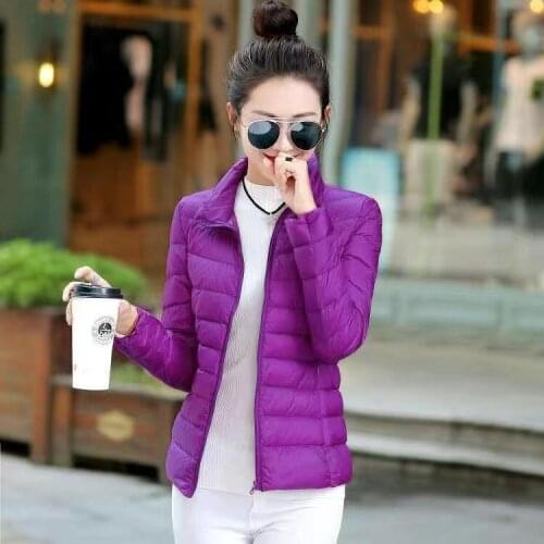 Women Autumn Winter Coats Warm Cotton Padded Parkas Ladies Slim Jackets Stand Collar Fashion Female Short Coats