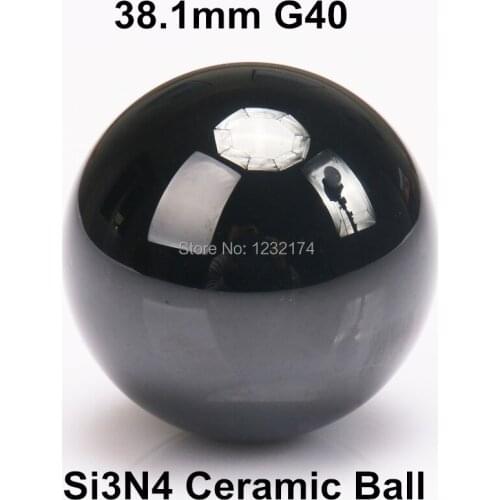 1.1/2" 1.5" 38.1mm Silicon Nitride Ceramic Ball Si3N4 Grade G40 38.1mm ceramic bearing ball 5PCS/Lot