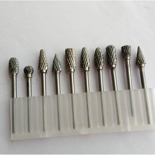 10pcs Dental Tungsten Steel Nitrate Carbide Burs Drills Dentistry 2.35mm Dental Burs tungsten carbide burs dental burs