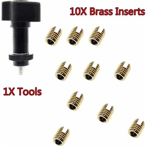 10X Brass Fairing Insert&1X Tools For Harley Touring Electra Street Glide Road King Batwing 1986-2018 Models