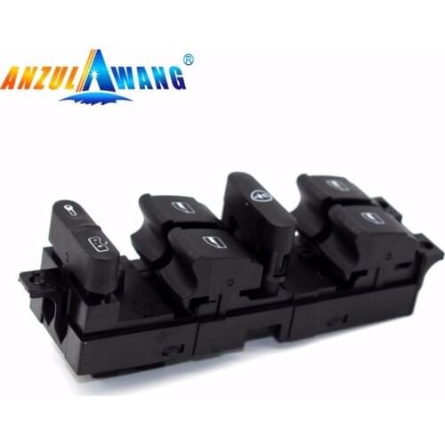 ANZULWANG 1J4959857A Master Power Window Switch for VW Golf MK4 Bora Seat Skoda Octavia MK1 RED Led 1J4 959 857A 1J4 959 857 A