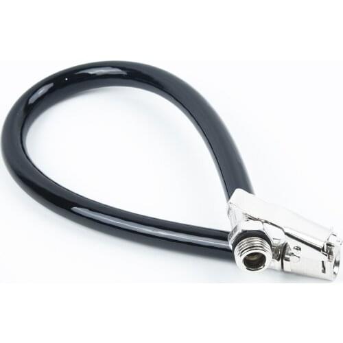 Car Truck Air Tire Pressure Meter Inflator Automobile Flexible Rubber Hose Tube Connection Quick Inflation Locking