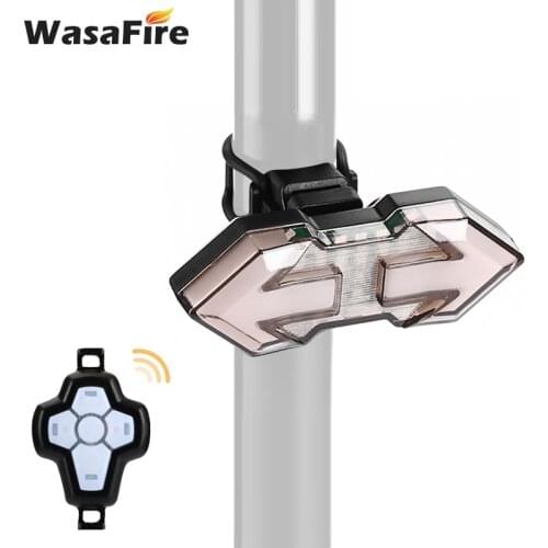 Wireless Remote Turn Signals Bicycle Taillights Smart LED Waterproof Bike Tail Light USB Rechargeable Warning Bicycle Rear Lamp