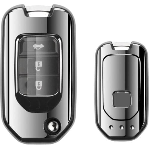 Colorful Protector Car Remote Key Case Cover Shell For Honda Civic CR-V HR-V Accord Jade Crider Odyssey 2015-2018