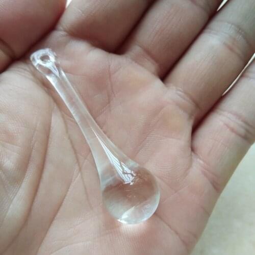 100pcs/lot 15*55mm clear Water drop Raindrop Chandelier Crystal Ceiling Lamp Lighting Hanging Drop Pendant Crystal Home Decor