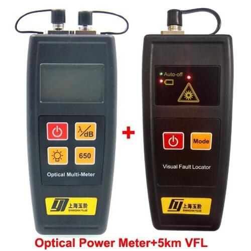 2 in 1 FTTH Tools with Mini Optical Fiber Power Meter and 1mW 5KM Visual Fault Locator VFL Fiber Optic Cable Tester