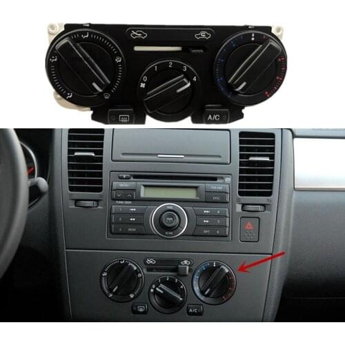 For Nissan Tiida Versa C11 Front Center Dash Air Conditioner A/C Heater Switch Climate Control Button Assy