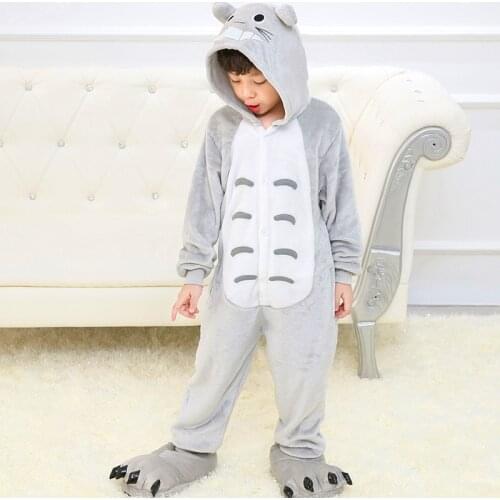 Overalls Childrens Winter Kids Flannel Pajamas Pig Costume Baby Animal Onesie One Piece Boy Unicorn Cartoon Girl