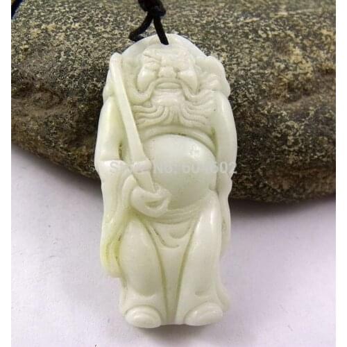Lantian chalcedony Ghost catcher Amulet Pendant 330