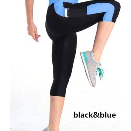 Patchwork Leggings For Women Fitness Leggings Mid Calf High Waist Leggings Elastic Legins Women Capris Pants Female Trousers