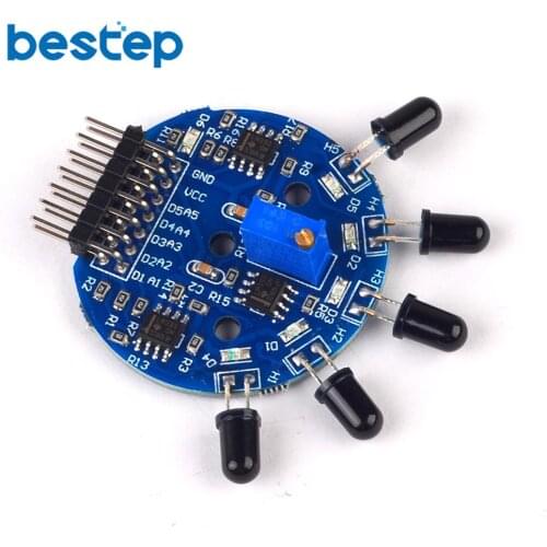 5 Way Flame Sensor Module 5 Road Digital Analog Signal Dual Output Fire Detection Sensor Module for arduino DIY Kit