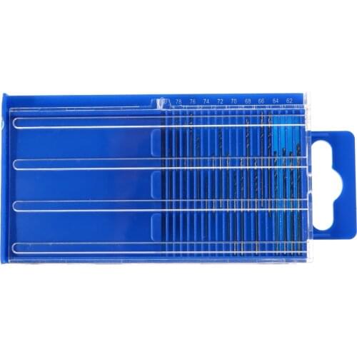 20pcs/kit Twist Micro Drill Bits HSS Diamond Micro Drill Bits #61-80 Electronics Crafts Jewelry Repair Tool For Power Drills