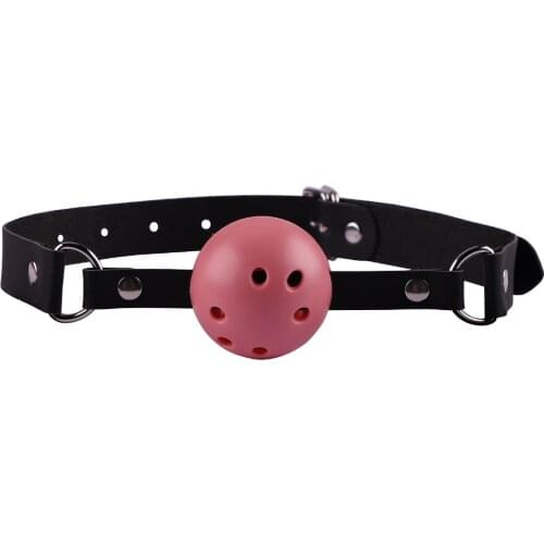 Mouth Gag Ball SM Sex Toy for Women Abuse Fun Mouth Plug Bondage Breathable Ball Harness Bundled Female Adult Game