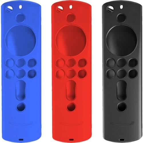 Silicone Case for Fire TV Stick 4K Fire TV 3rd Generation Fire TV Cube 5.9 Inch Remote Control Anti-slip Dustproof Shock Absorpt