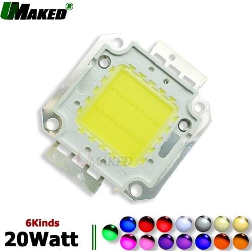 UMAKED High Power 20W LED Chip SMD COB Diode 30Mil Epistar chips Light Warm/Natrual/White/Cool For led Bulb Floodlight Spotlight