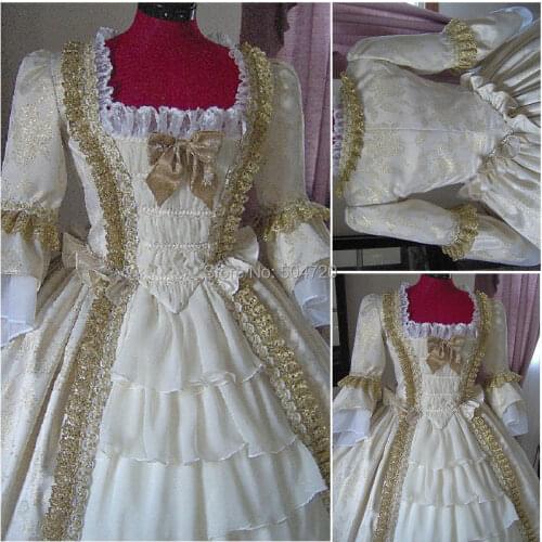 Historical!R-176 19 century Vintage costume 1860S Victorian Lolita/Civil War Southern Belle Ball Halloween dresses All size